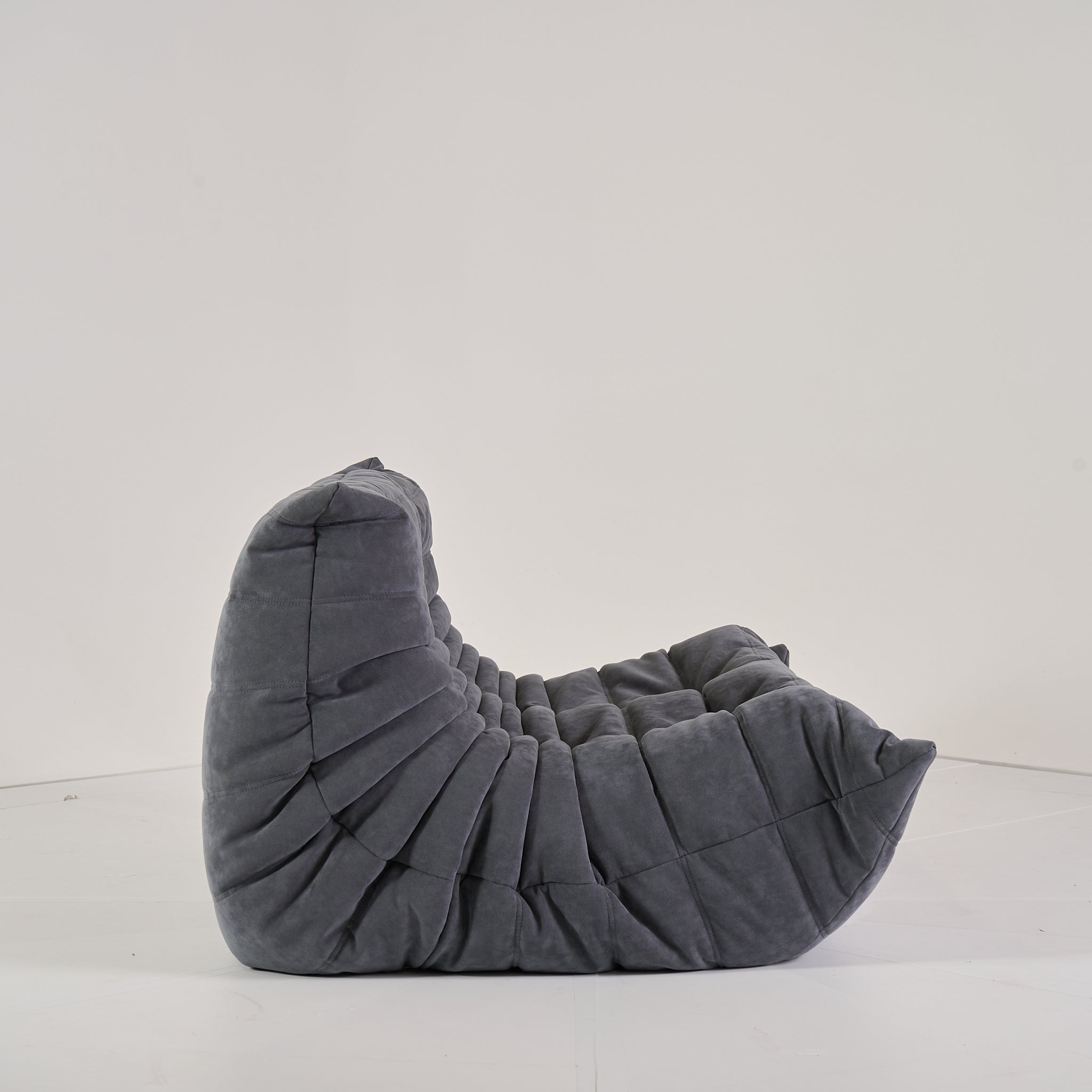 Togo Loveseat by Ligne Roset in Alcantara Chic | Floor Sample – Very Good | Shop Now | MO-LIR-15720004-1184-Hero Image-3