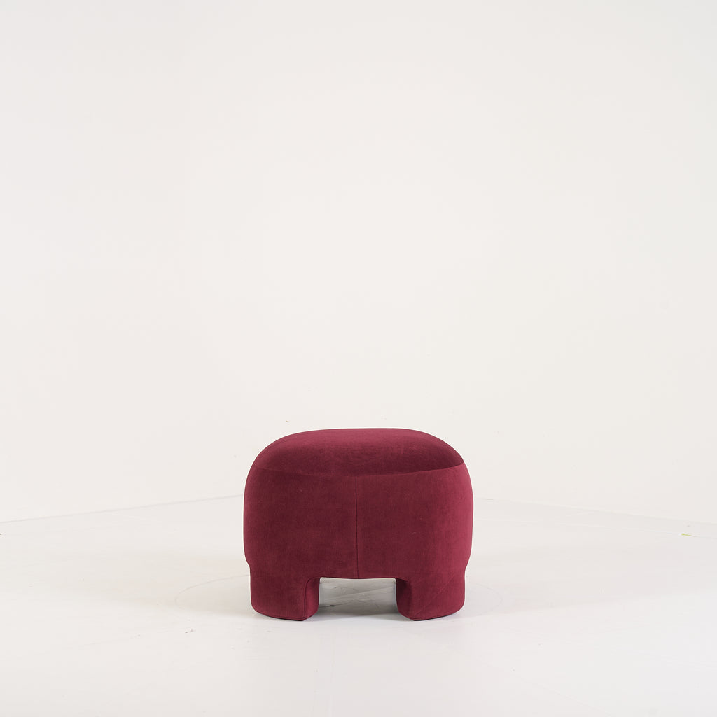 Taru Ottoman by Ligne Roset in Gentle Bordeaux | Floor Sample – Very Good | Shop Now | MO-LIR-14300300-1216-Hero Image-6
