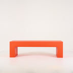 Vignelli Bench by Heller in Medium / Orange | Floor Sample – Very Good | Shop Now | MO-HLR-1034_07-1360-Hero Image-1