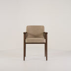 Zio Dining Chair by Moooi in Ronan, Gravel, Cinnamon | Open Box – Excellent | Shop Now | MO-MOO-8718282742571-143-Hero Image-1