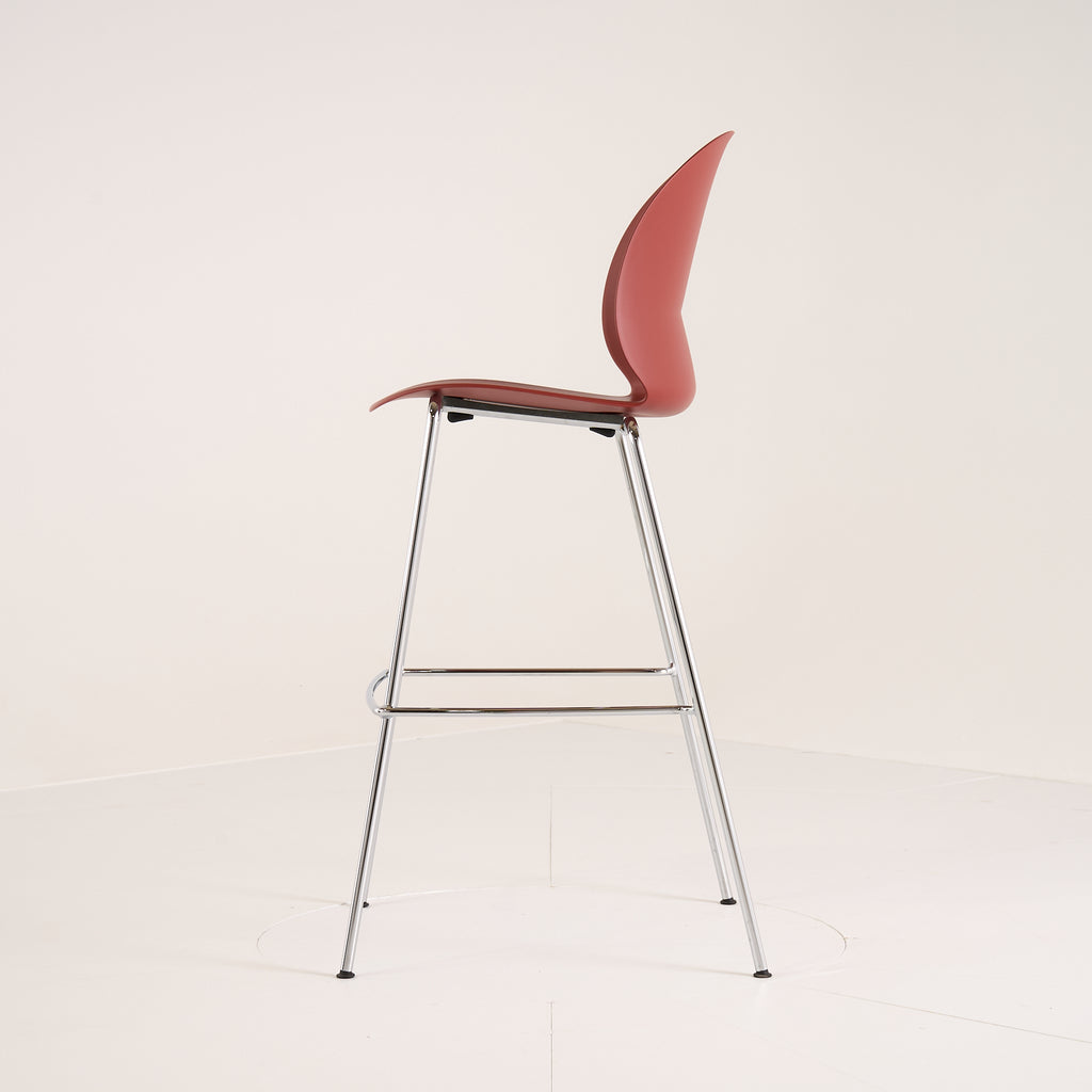 Recycle Barstool by Fritz Hansen in Dark Red / Chrome | Gently Used – Good | Shop Now | MO-FHA-N02_50-87-Hero Image-1