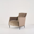 Riga Armchair by Ligne Roset in Low Back - Diva / Harald - Platine / Canard | Gently Used – Good | Shop Now | MO-LIR-13501260_13506250-1210-Hero Image-4