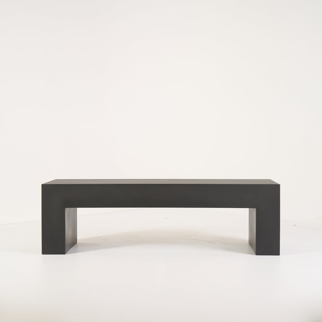 Vignelli Bench by Heller in Medium / Dark Grey | Floor Sample – Very Good | Shop Now | MO-HLR-1034_12-1358-Hero Image-6