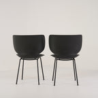 Hana Chairs Unupholstered Set of 2 by Moooi in Black / Black, Non-Stacking | Floor Sample – Very Good | Shop Now | MO-MOO-8718282380278-1147-Hero Image-4