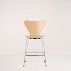 Series 7 Counter Stool by Fritz Hansen in Beech / Chrome | Floor Sample – Very Good | Shop Now | MO-FHA-3187-53-Hero Image-1