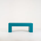 Vignelli Bench by Heller in Small / Turquoise | Floor Sample – Very Good | Shop Now | MO-HLR-1035_28-1354-Hero Image-5