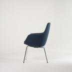 Little Giraffe by Fritz Hansen in Four Legs, Blue / Chromed Steel | Project Piece – As-Is | Shop Now | MO-FHA-3201-115-Hero Image-7