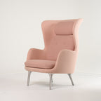 Ro Chair by Fritz Hansen in Christianshavn 1130 / Brushed Aluminum | Open Box – Excellent | Shop Now | MO-FHA-JH1-40-Hero Image-7