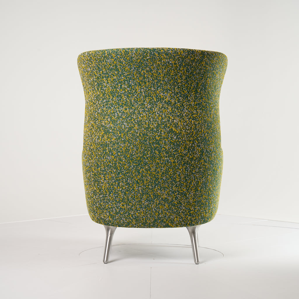 Ro Chair by Fritz Hansen in Atom 964 / Brushed Aluminum | Open Box – Excellent | Shop Now | MO-FHA-JH1-38-Hero Image-1