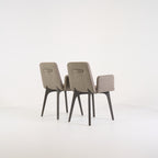 Vik Chair with arms (Set of 2) by Ligne Roset in Steelcut Trio / Divina - Orage / Grege | Floor Sample – Very Good | Shop Now | MO-LIR-10261231-1424-Hero Image-4