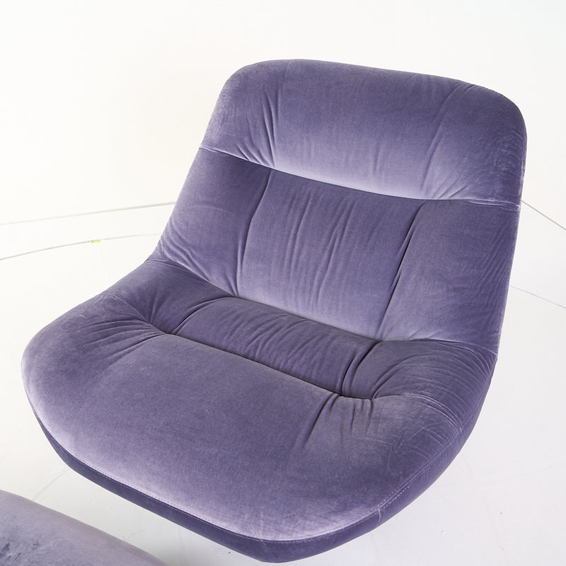 Manarola Swivelling Armchair w/ Footstool-Detail Image-1