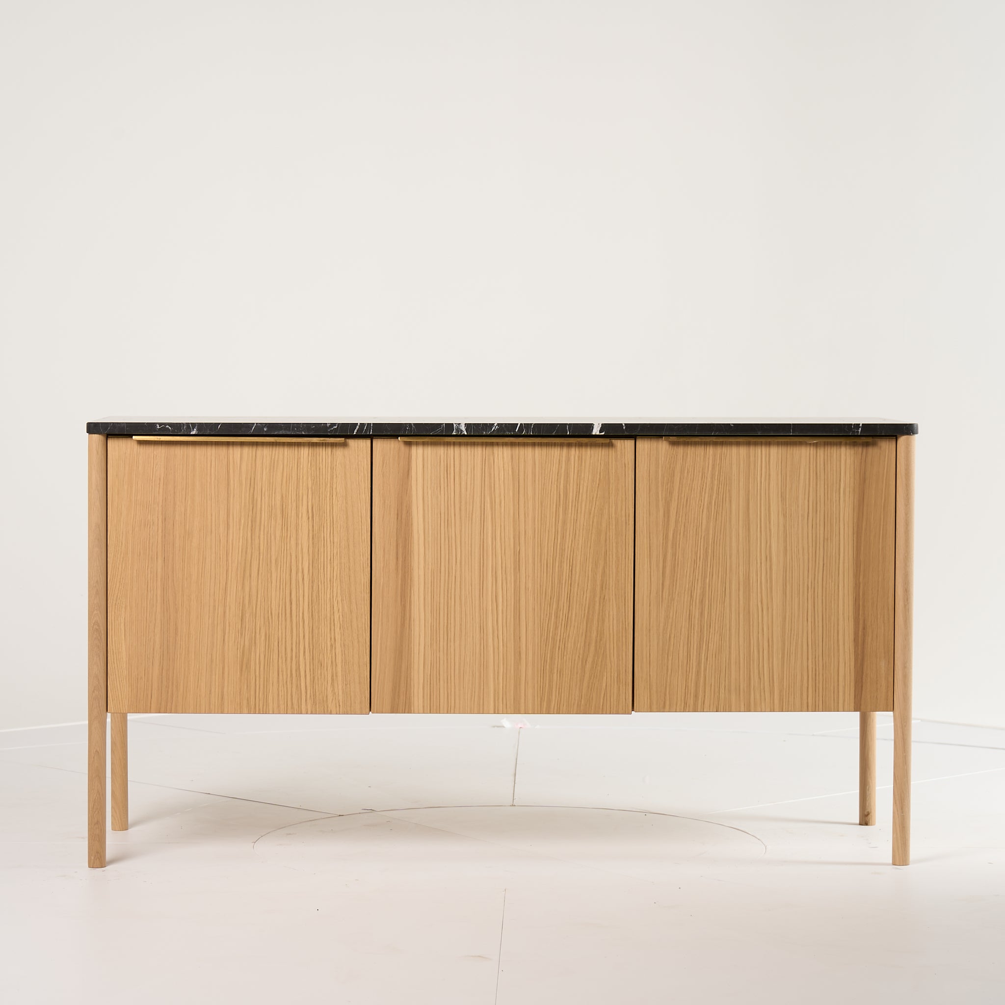 Jut Cabinet by Fritz Hansen in Black Marble / Oak | Project Piece – As-Is | Shop Now | MO-FHA-1090101-106-Hero Image-2