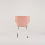 Hana Chair Unupholstered by Moooi in Dusty Pink/Chrome Non-Stacking | Gently Used – Good | Shop Now | MO-MOO-8718282380360-1250-Hero Image-1