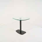 Piazza Table by Ligne Roset in Black Piston Base, Clear Glass Top | Floor Sample – Very Good | Shop Now | MO-LIR-19980002-1164-Hero Image-6