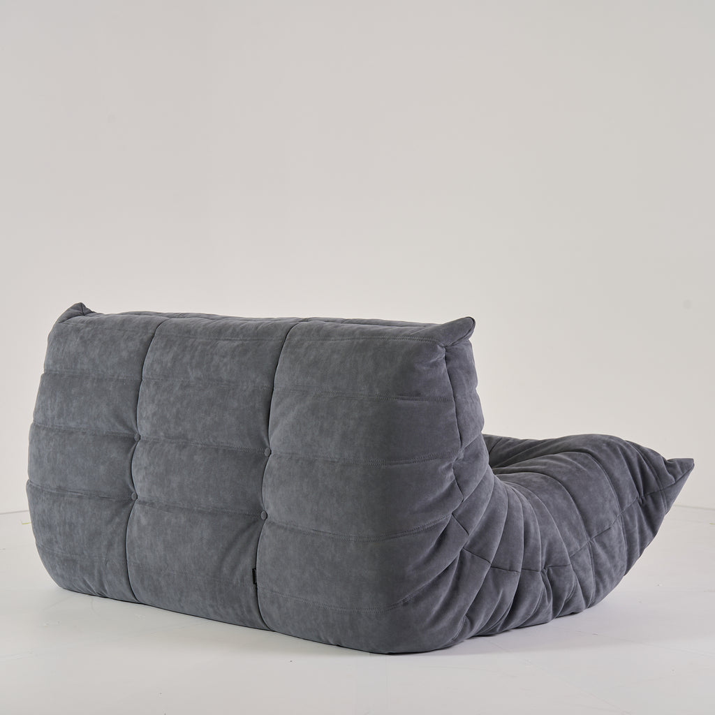 Togo Loveseat by Ligne Roset in Alcantara Chic | Floor Sample – Very Good | Shop Now | MO-LIR-15720004-1184-Hero Image-5