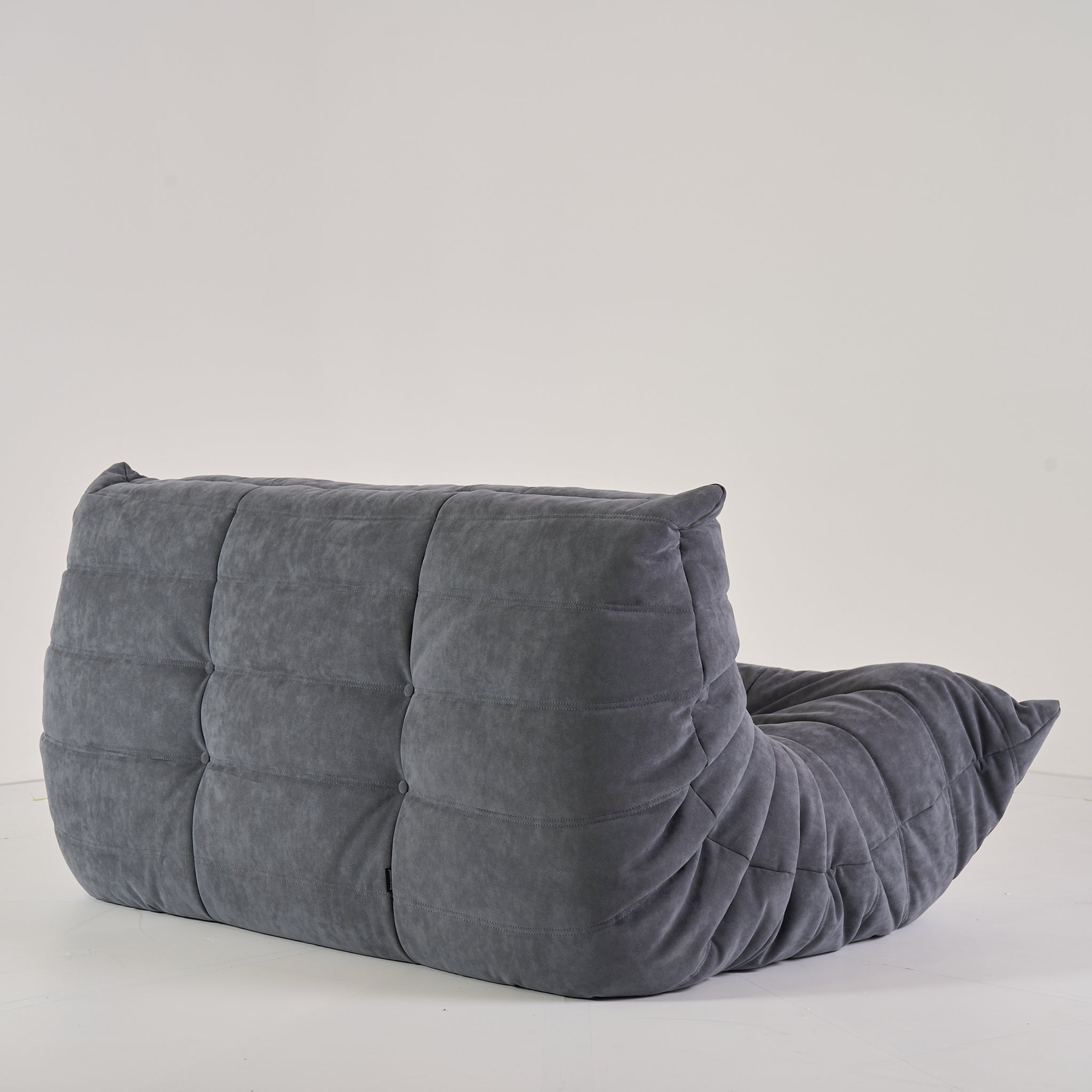 Togo Loveseat by Ligne Roset in Alcantara Chic | Floor Sample – Very Good | Shop Now | MO-LIR-15720004-1184-Hero Image-5