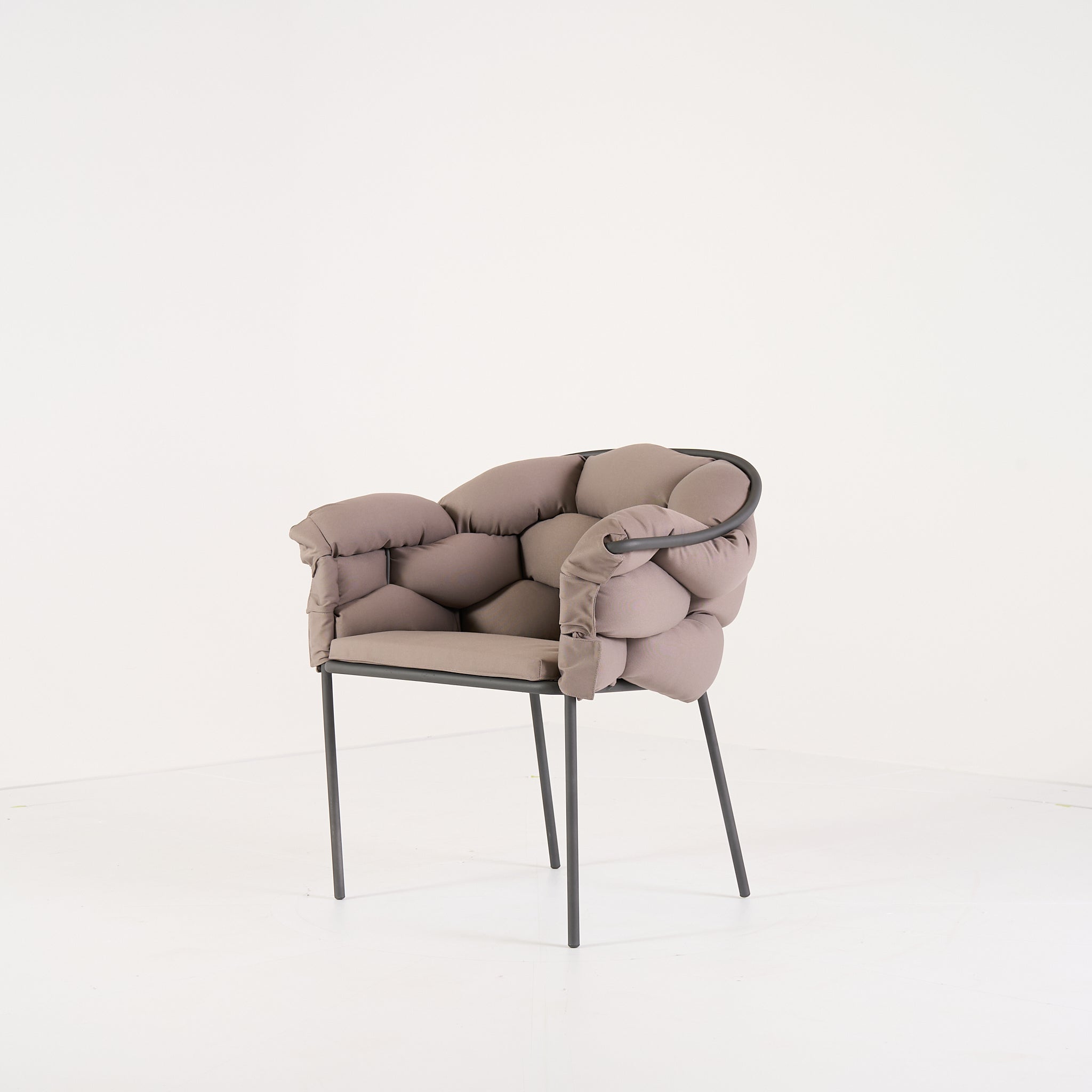 Serpentine Chair with Arms by Ligne Roset in Outdoor, Taupe Fabric | Gently Used – Good | Shop Now | MO-LIR-10262094-1166-Hero Image-3