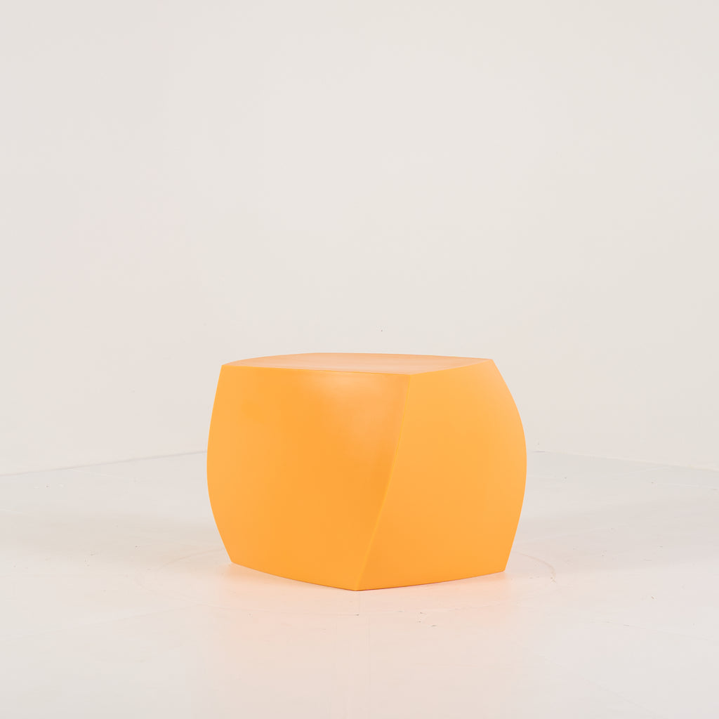 Gehry Left Twist Cube by Heller in Yellow | Gently Used – Good | Shop Now | MO-HLR-1016_03-1400-Hero Image-1