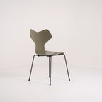 Grand Prix Chair by Fritz Hansen in Olive Green Lacquer / Warm Graphite | Floor Sample – Very Good | Shop Now | MO-FHA-3130-49-Hero Image-4