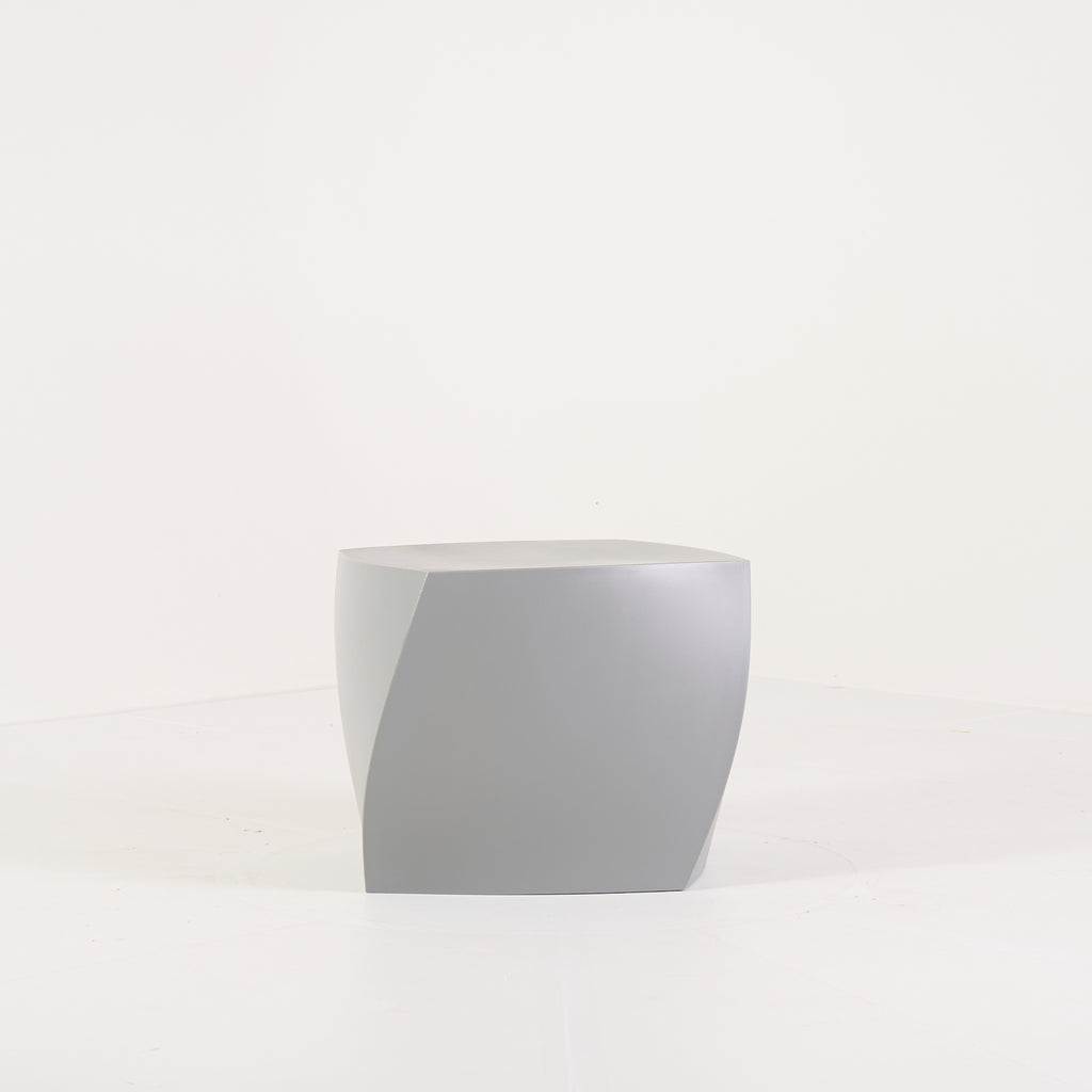 Gehry Left Twist Cube by Heller in Silver | Gently Used – Good | Shop Now | MO-HLR-1016_28-1390-Hero Image-4
