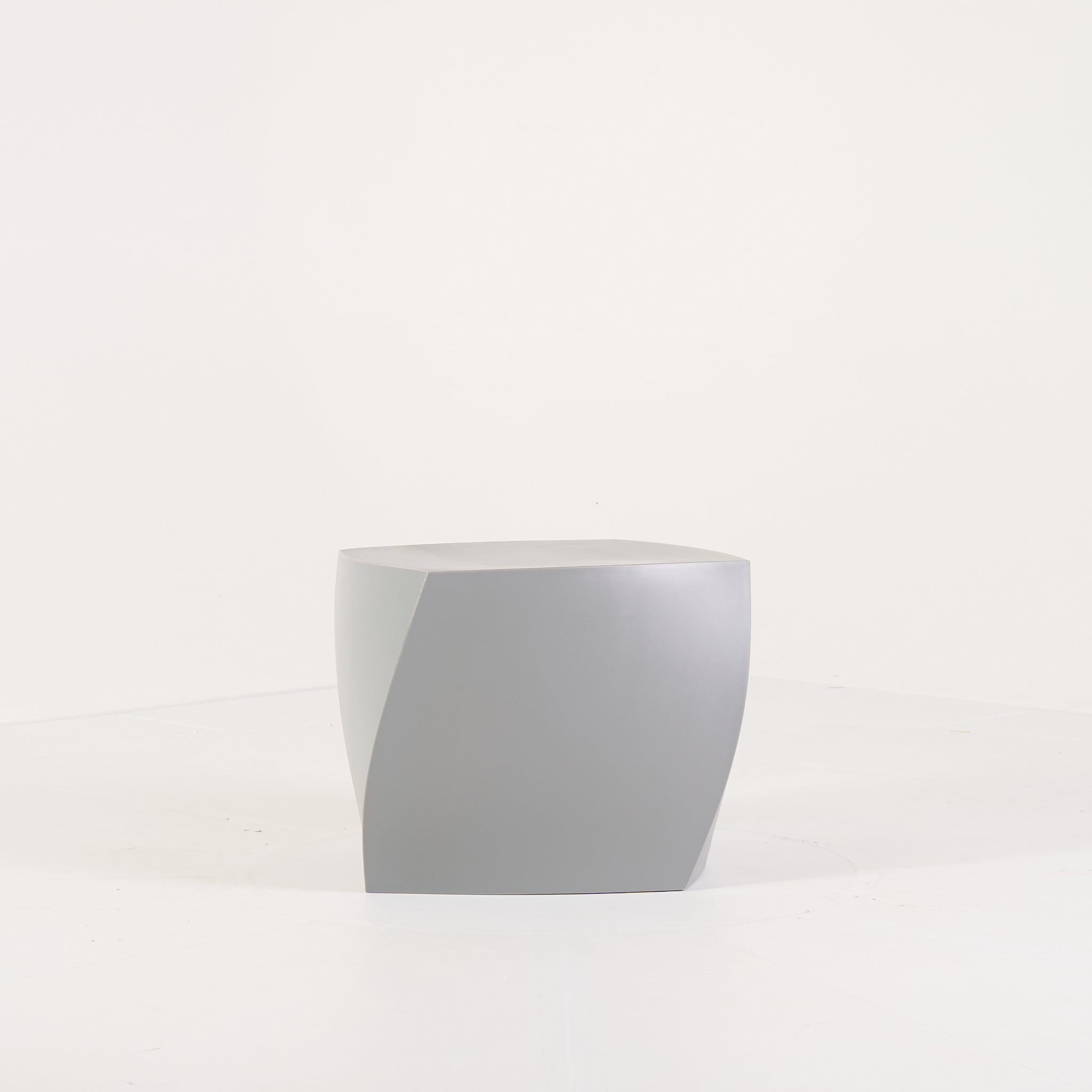 Gehry Left Twist Cube by Heller in Silver | Gently Used – Good | Shop Now | MO-HLR-1016_28-1390-Hero Image-4