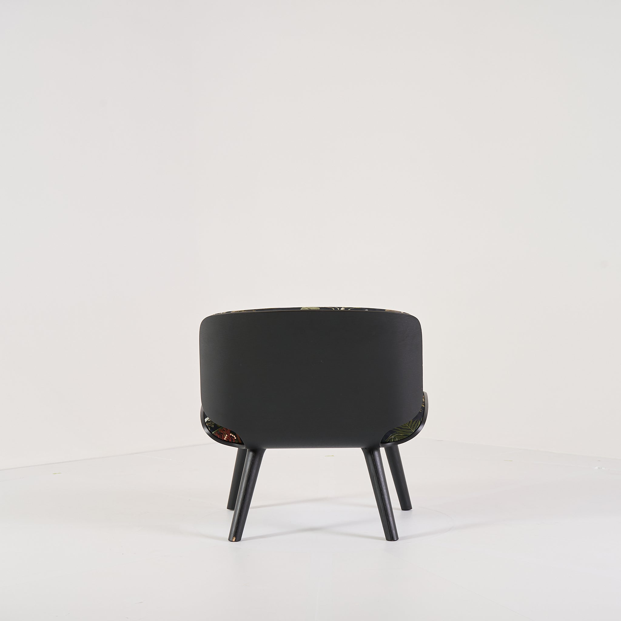 Nut Lounge by Moooi in Menagerie of Extinct Animals Velvet Raven, Black | Well Loved – Fair | Shop Now | MO-MOO-8718282746067-158-Hero Image-4