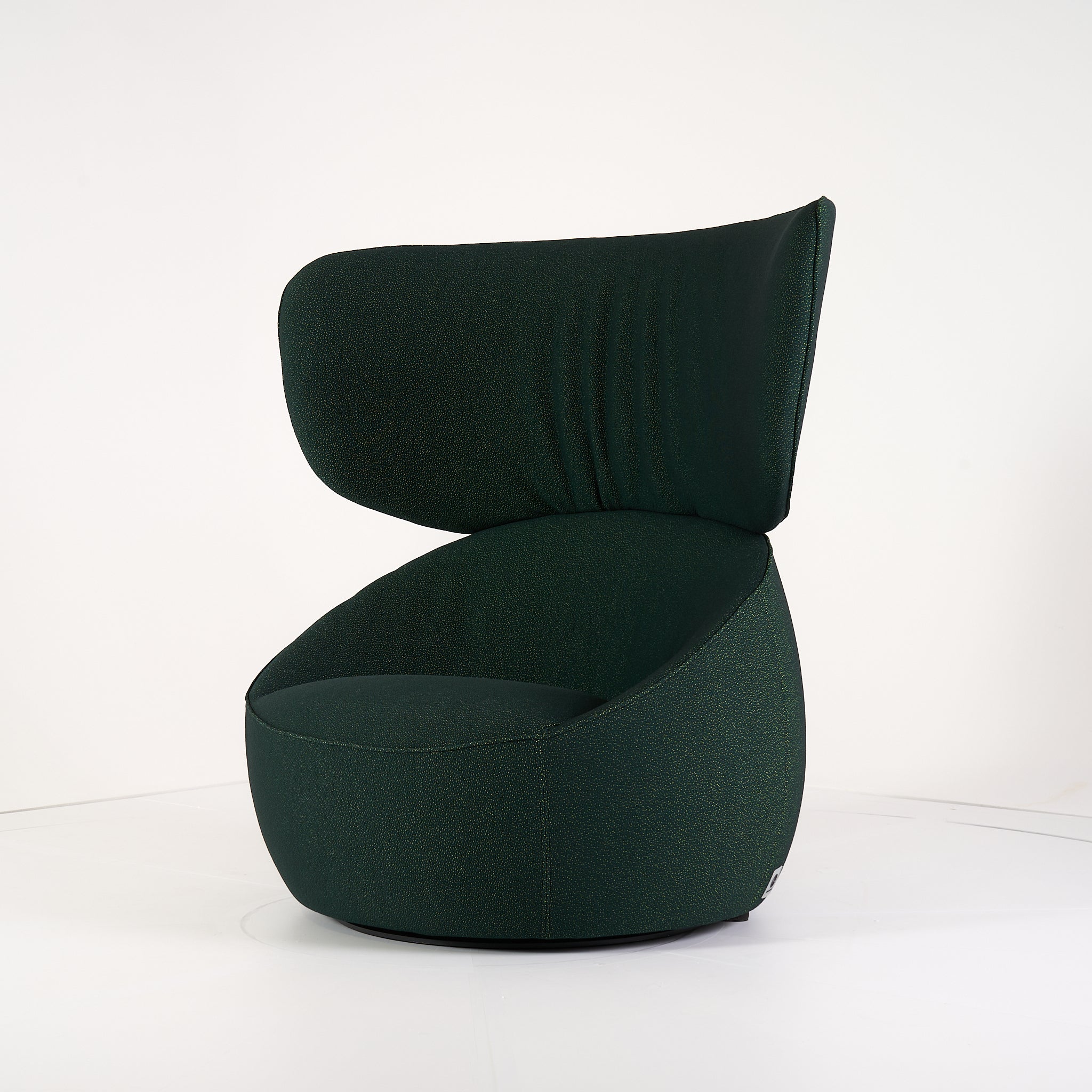 Hana Armchair Wingback Swivel by Moooi in Custom Fabric | Floor Sample – Very Good | Shop Now | MO-MOO-8718282773971-171-Hero Image-1