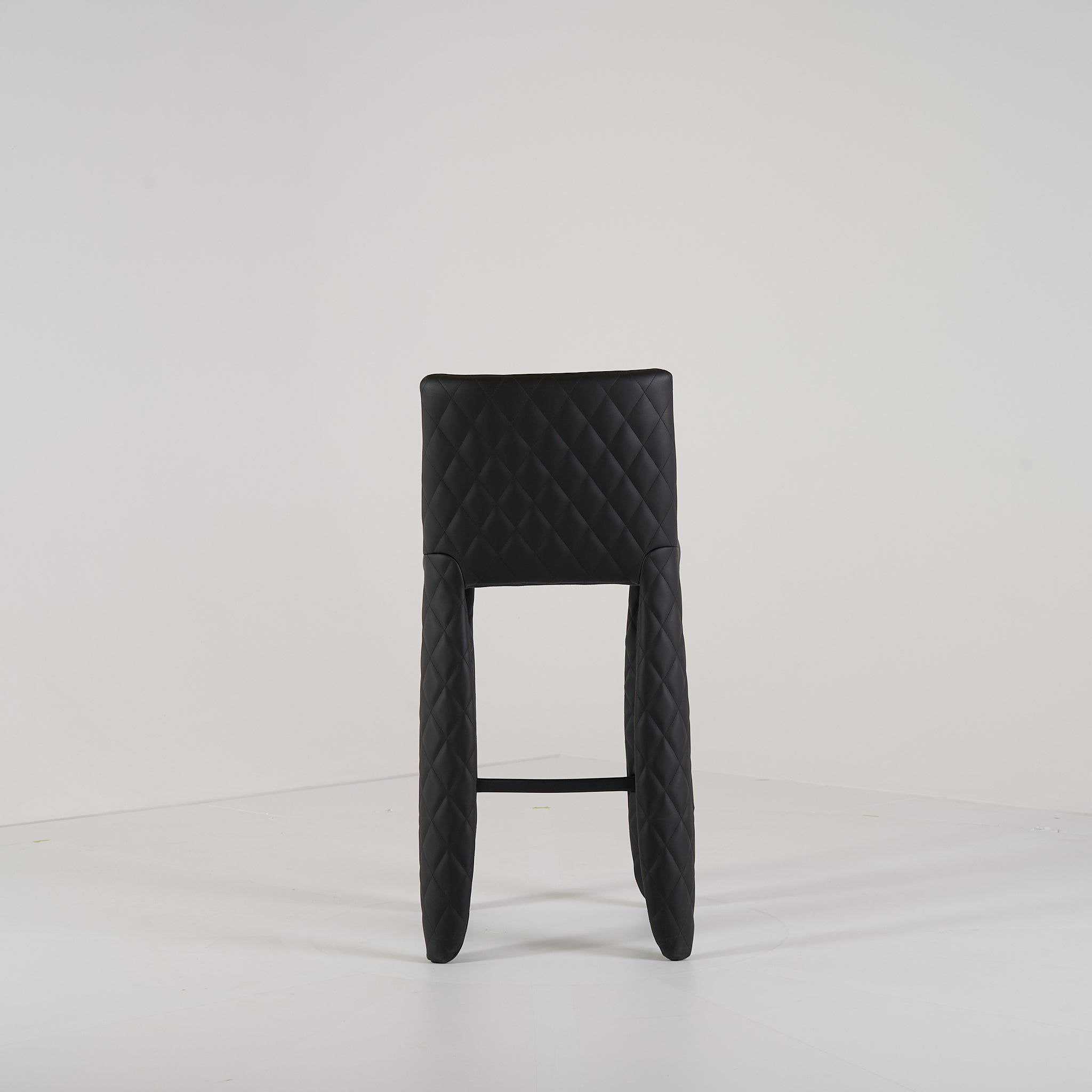 Monster Bar Stool Low (66cm Seat) by Moooi in Original Black Leather | Open Box – Excellent | Shop Now | MO-MOO-MOSMBX_B-178-Hero Image-4