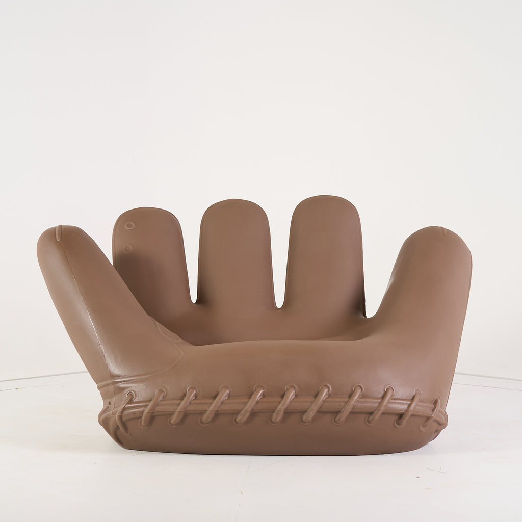Vintage Joe Baseball Glove Chair by Heller in Brown | Floor Sample – Very Good | Shop Now | MO-HLR-1007_42-1456-Hero Image-1