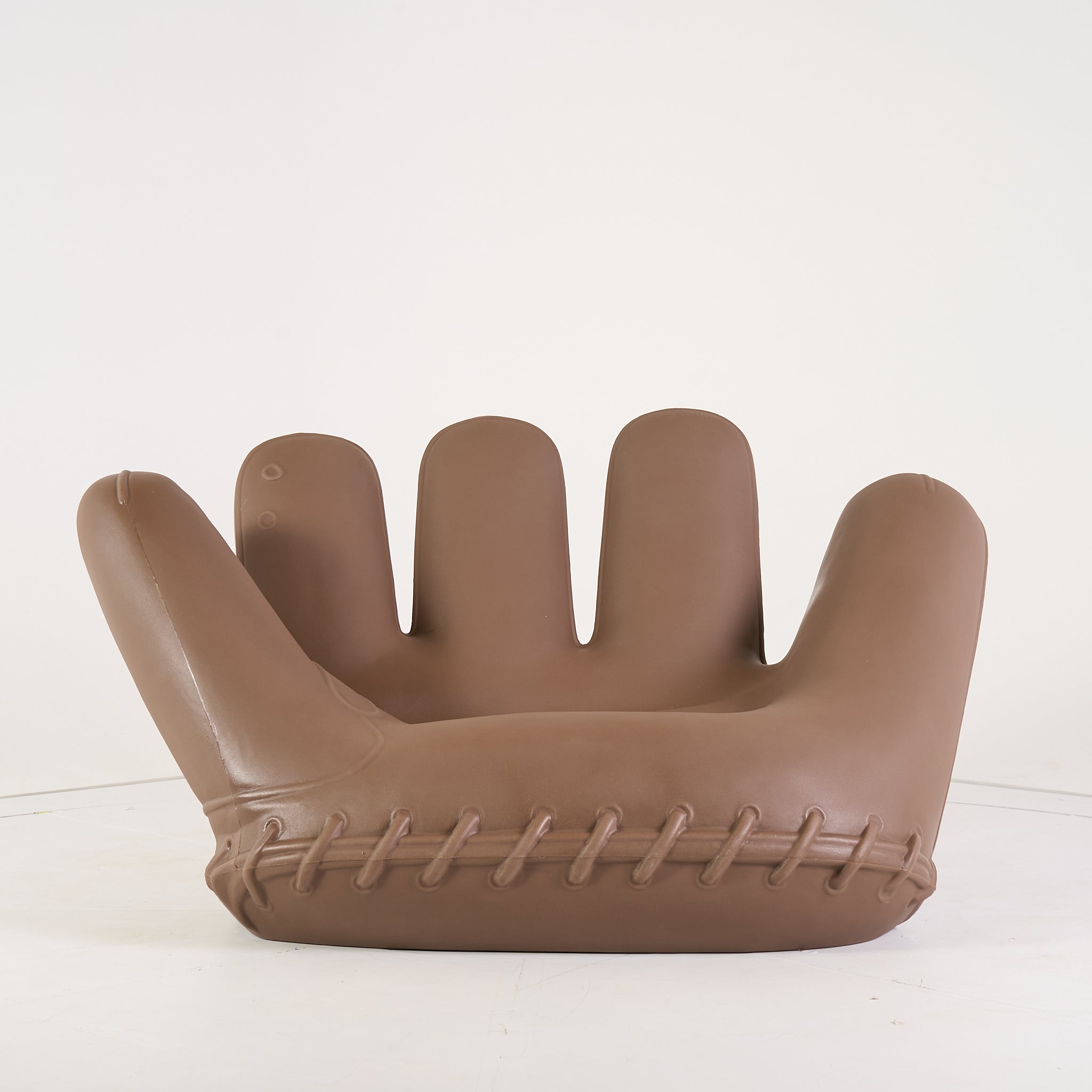Vintage Joe Baseball Glove Chair by Heller in Brown | Floor Sample – Very Good | Shop Now | MO-HLR-1007_42-1456-Hero Image-1