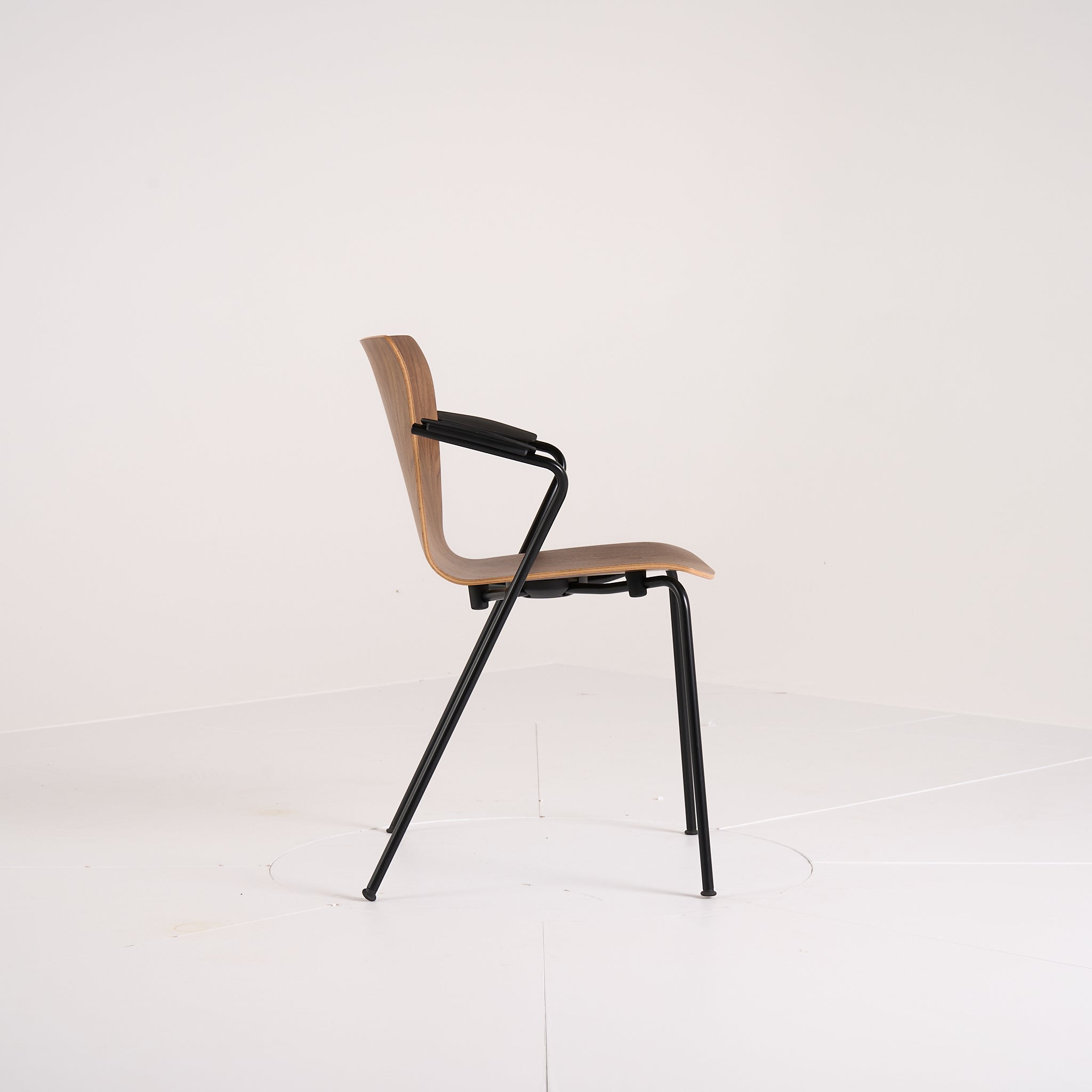 Vico Duo Chair by Fritz Hansen in Walnut Armchair / Black | Floor Sample – Very Good | Shop Now | MO-FHA-VM111-82-Hero Image-3
