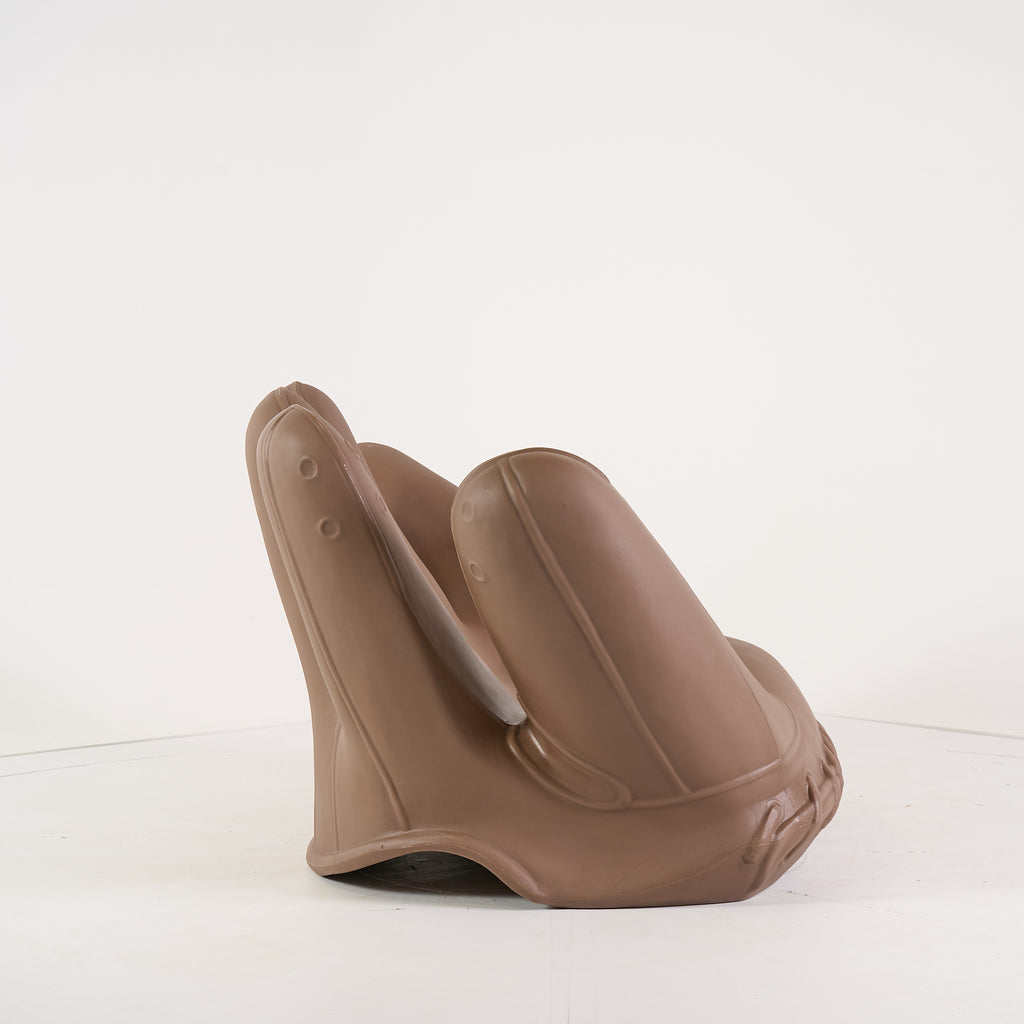 Vintage Joe Baseball Glove Chair by Heller in Brown | Floor Sample – Very Good | Shop Now | MO-HLR-1007_42-1456-Hero Image-3