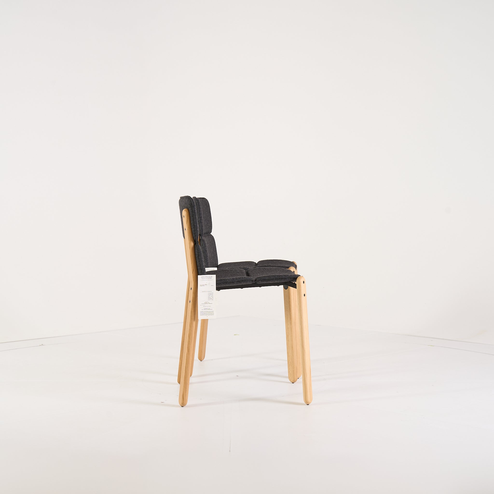 Paddock Chair Set of 2 by Ligne Roset in Feutre Anthracite | Open Box – Excellent | Shop Now | MO-LIR-10260880-1219-Hero Image-3