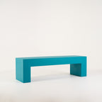 Vignelli Bench 60" by Heller in Medium / Turquoise | Floor Sample – Very Good | Shop Now | MO-HLR-1034_28-1362-Hero Image-2