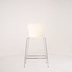 Nap Counter Stool by Fritz Hansen in Milk White / Chrome | Gently Used – Good | Shop Now | MO-FHA-KS58-75-Hero Image-5