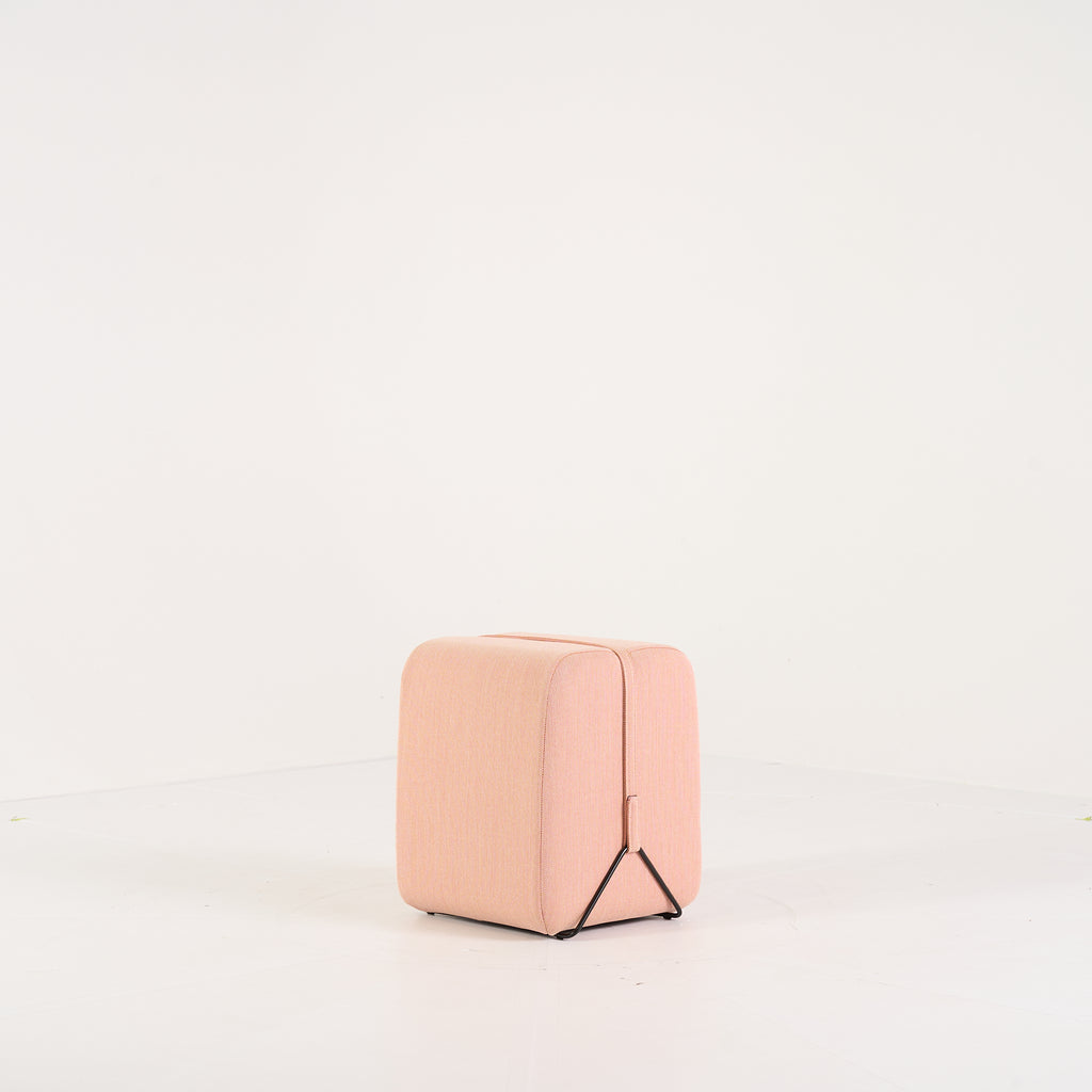 Mobidec Ottoman by Ligne Roset in Steelcut Trio Grenade | Pristine | Shop Now | MO-LIR-10261105-1174-Hero Image-4
