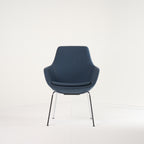 Little Giraffe by Fritz Hansen in Four Legs, Blue / Chromed Steel | Project Piece – As-Is | Shop Now | MO-FHA-3201-115-Hero Image-5