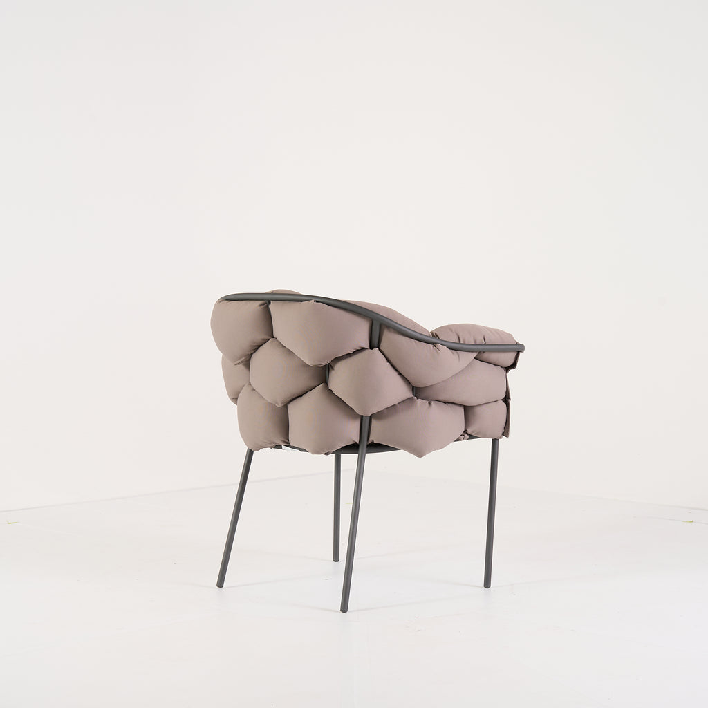 Serpentine Chair with Arms by Ligne Roset in Outdoor, Taupe Fabric | Gently Used – Good | Shop Now | MO-LIR-10262094-1166-Hero Image-2
