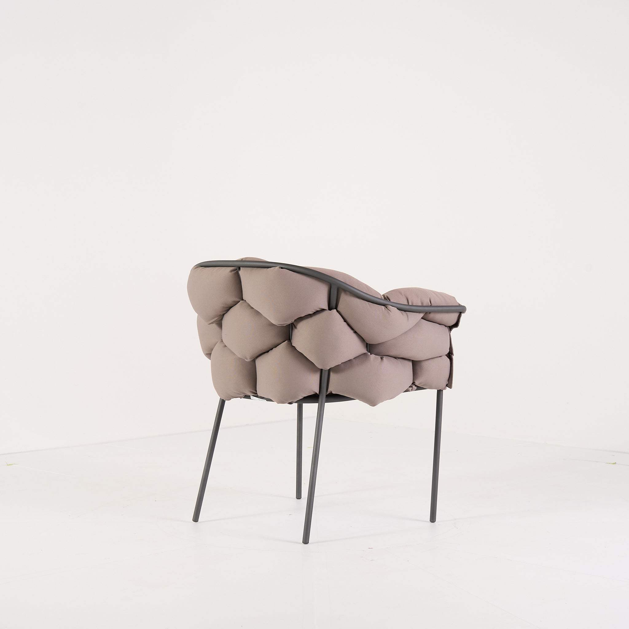 Serpentine Chair with Arms by Ligne Roset in Outdoor, Taupe Fabric | Gently Used – Good | Shop Now | MO-LIR-10262094-1166-Hero Image-2