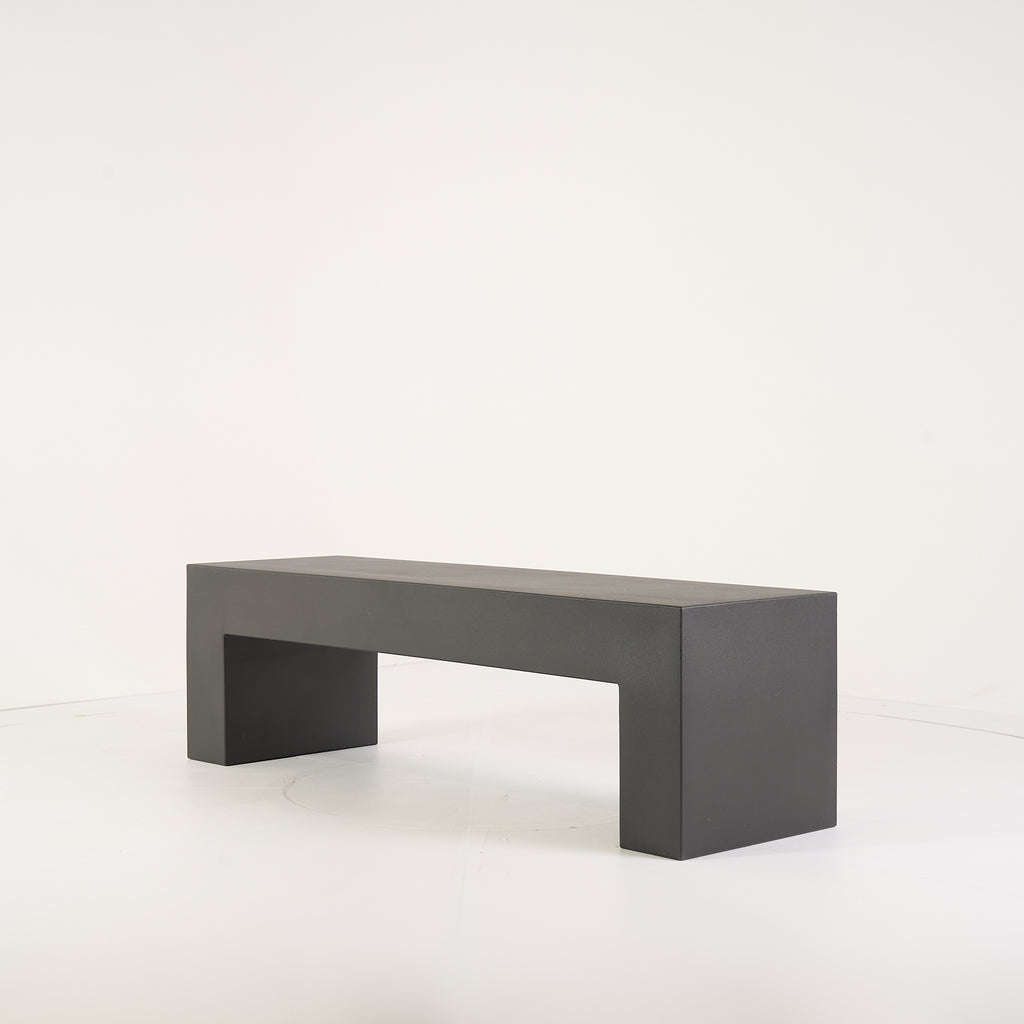 Vignelli Bench by Heller in Medium / Dark Grey | Floor Sample – Very Good | Shop Now | MO-HLR-1034_12-1358-Hero Image-4