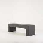 Vignelli Bench by Heller in Medium / Dark Grey | Floor Sample – Very Good | Shop Now | MO-HLR-1034_12-1358-Hero Image-4