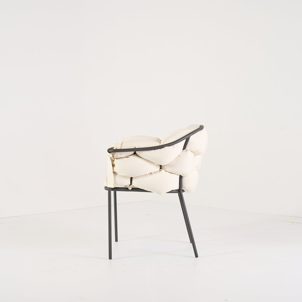 Serpentine Chair with Arms by Ligne Roset in Outdoor, Ecru Fabric | Gently Used – Good | Shop Now | MO-LIR-10262095-1168-Hero Image-6