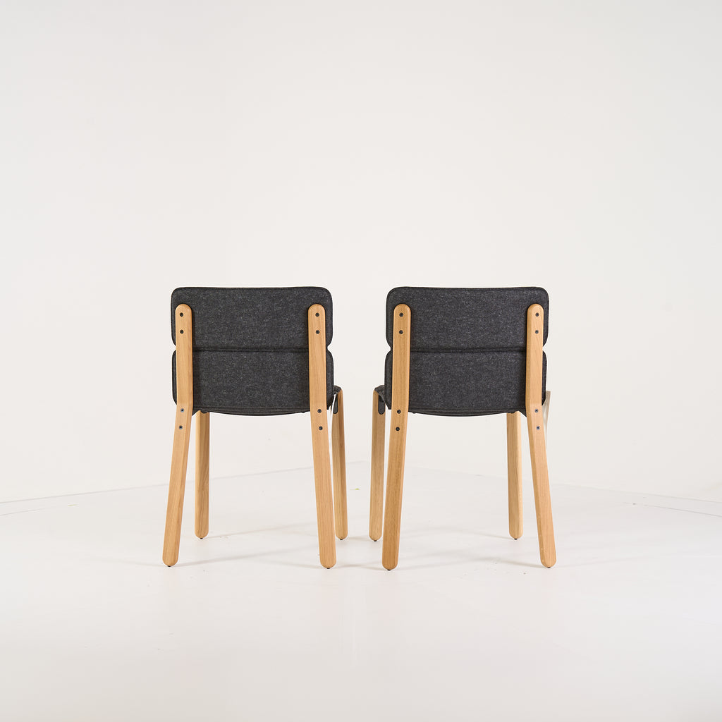 Paddock Chair Set of 2 by Ligne Roset in Feutre Anthracite | Open Box – Excellent | Shop Now | MO-LIR-10260880-1219-Hero Image-5