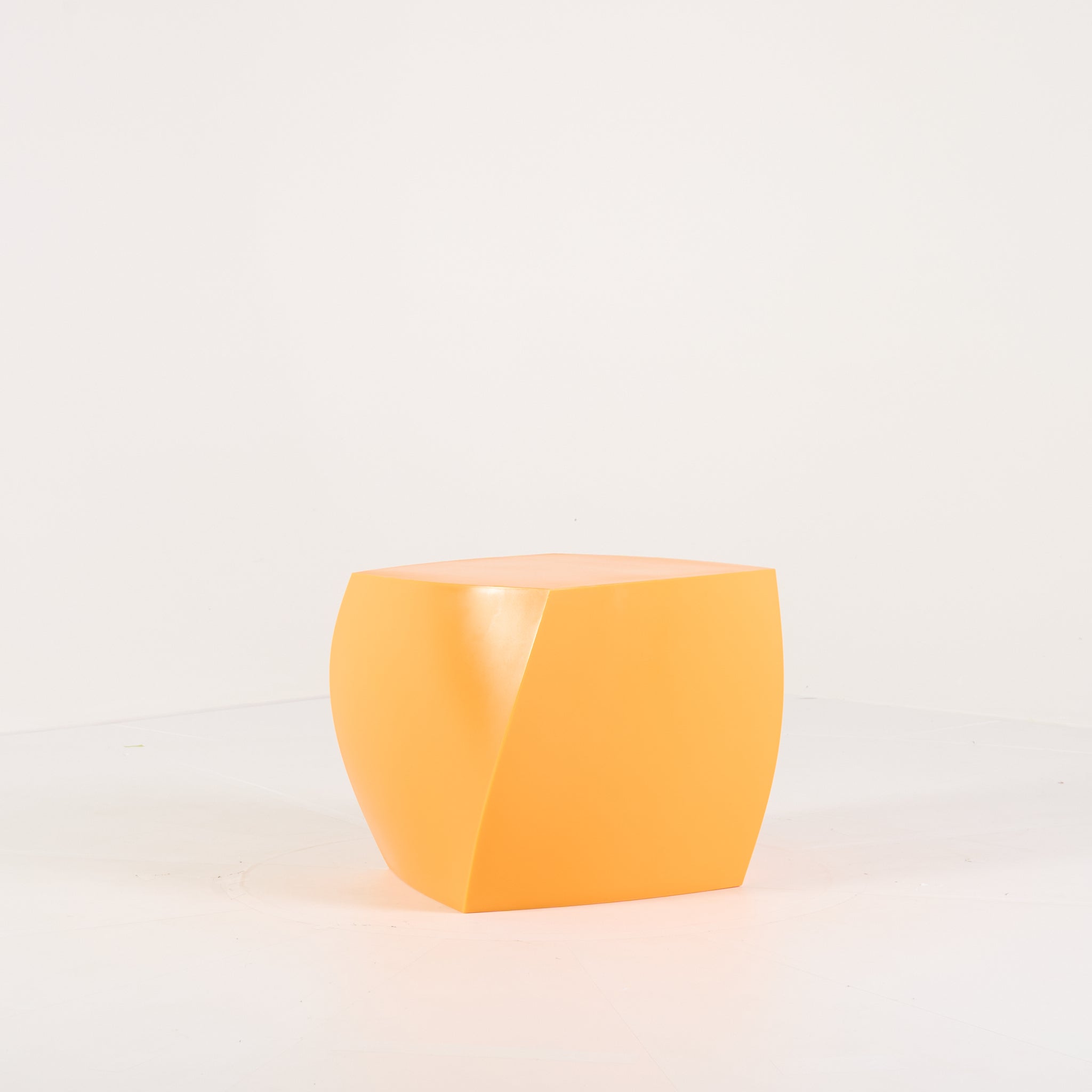 Gehry Left Twist Cube by Heller in Yellow | Gently Used – Good | Shop Now | MO-HLR-1016_03-1392-Hero Image-1