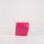 Gehry Left Twist Cube by Heller in Magenta | Floor Sample – Very Good | Shop Now | MO-HLR-1016_07-1394-Hero Image-7
