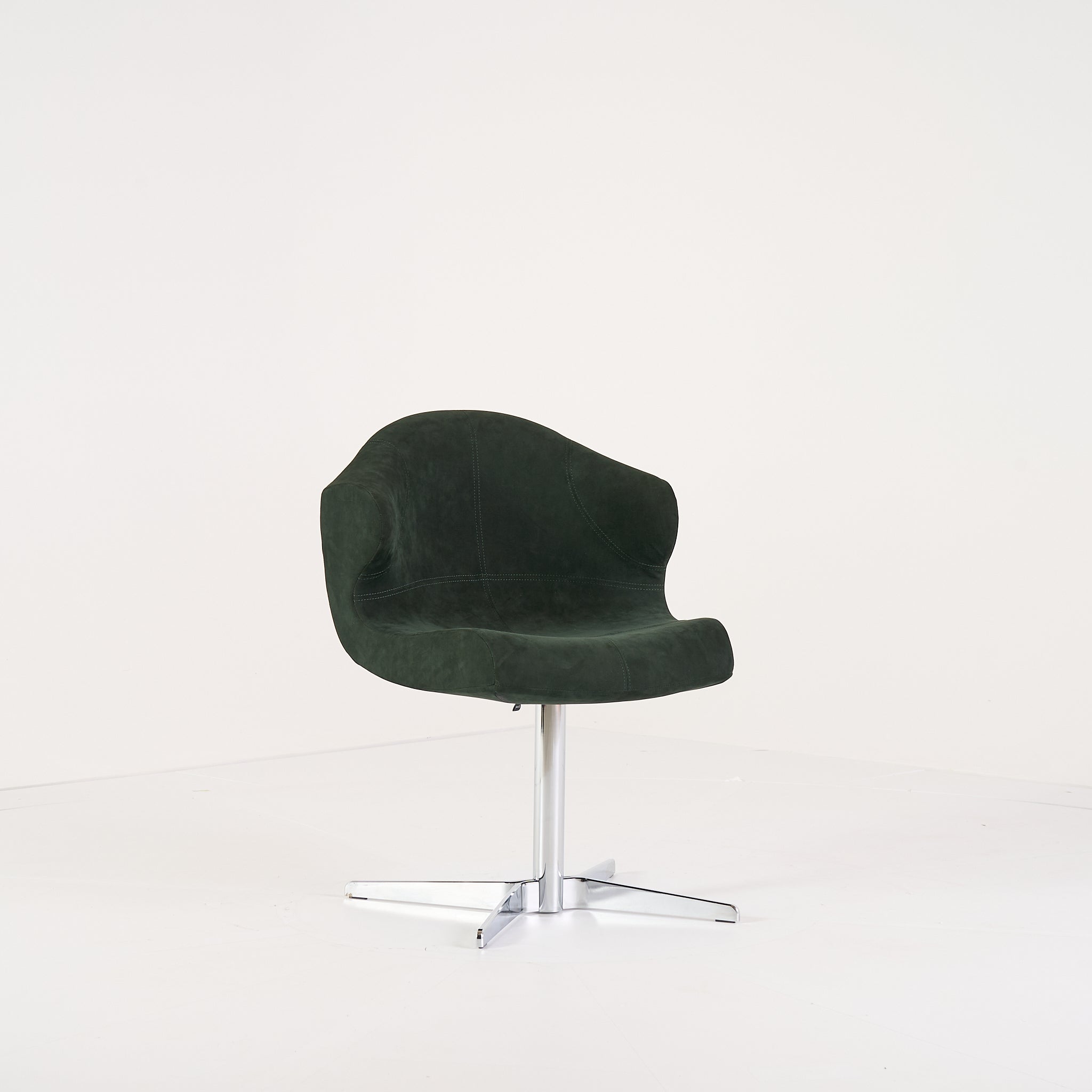 Alster Chair by Ligne Roset in Alcantara Malachite | Floor Sample – Very Good | Shop Now | MO-LIR-10260100-1213-Hero Image-5