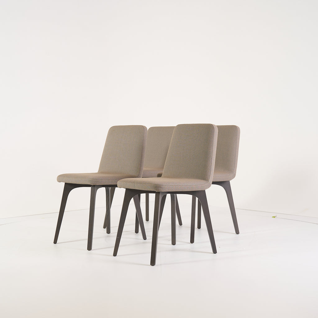 Vik Chair Dining Chair (Set of 4) by Ligne Roset in Steelcut Trio / Divina - Orage / Grege | Gently Used – Good | Shop Now | MO-LIR-10261231-1214-Hero Image-7