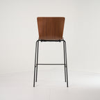 Vico Duo Barstool by Fritz Hansen in Front Upholstered, Walnut / Canvas 174 / Black | Gently Used – Good | Shop Now | MO-FHA-VM118-80-Hero Image-5