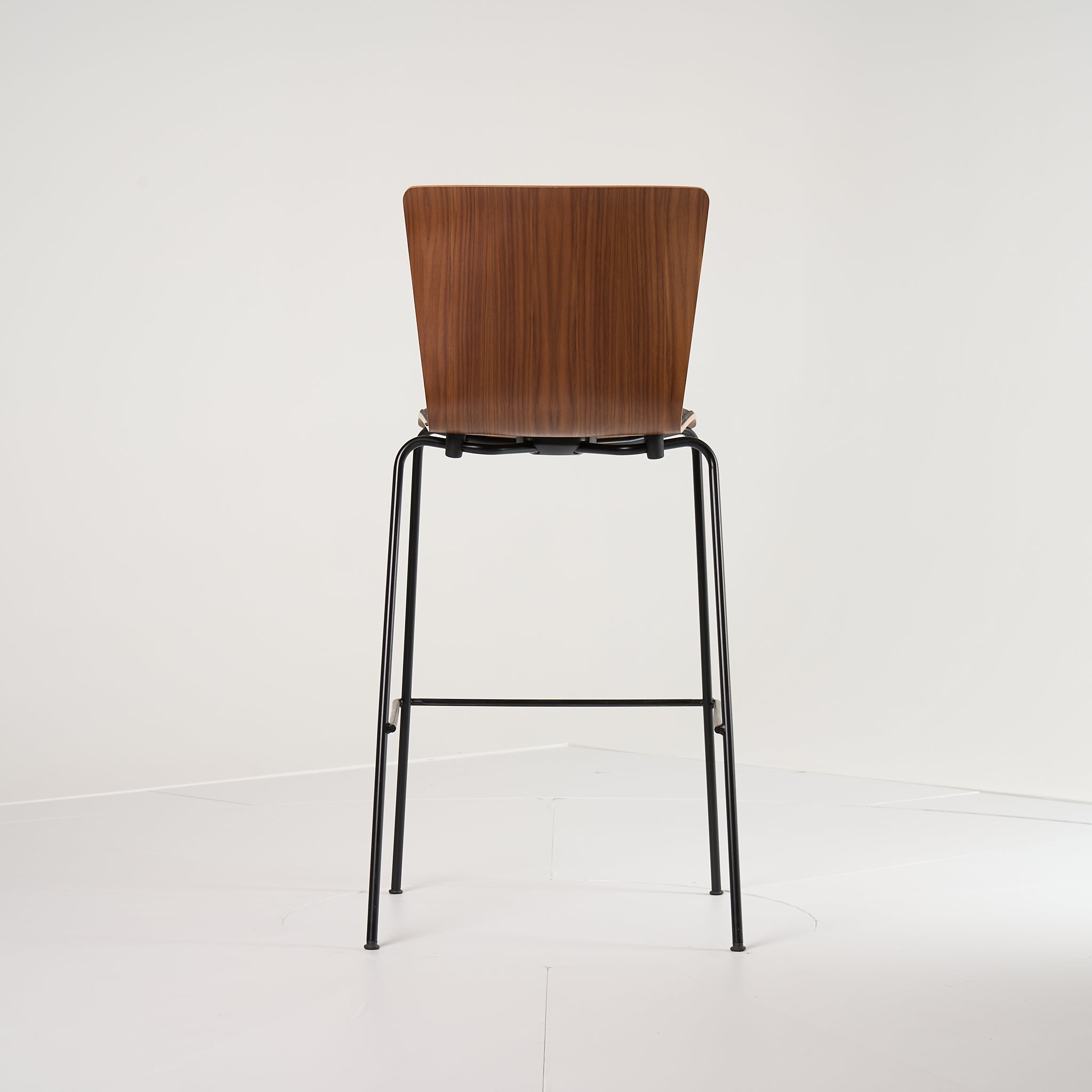 Vico Duo Barstool by Fritz Hansen in Front Upholstered, Walnut / Canvas 174 / Black | Gently Used – Good | Shop Now | MO-FHA-VM118-80-Hero Image-5