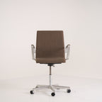 Oxford by Fritz Hansen in Low Back / Canvas 264 / Chrome | Project Piece – As-Is | Shop Now | MO-FHA-3291W-45-Hero Image-1